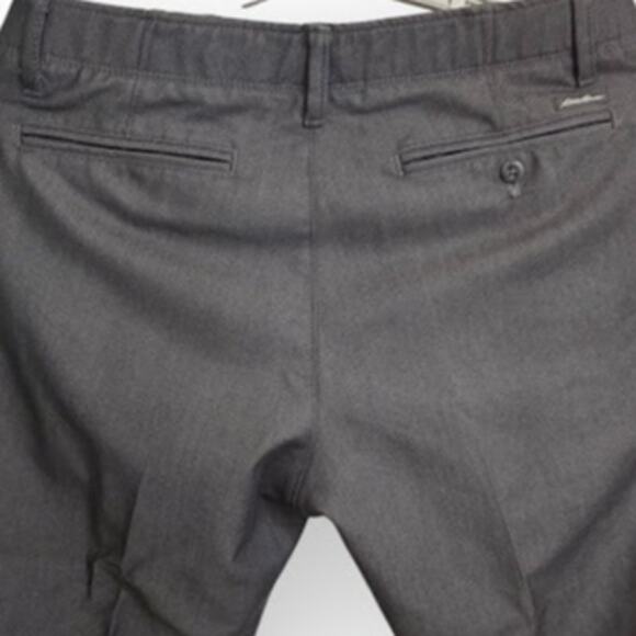 Eddie Bauer‎ Gray Dress Pants Men's 34x30 Straight Fit Cotton Blend - Picture 5 of 11